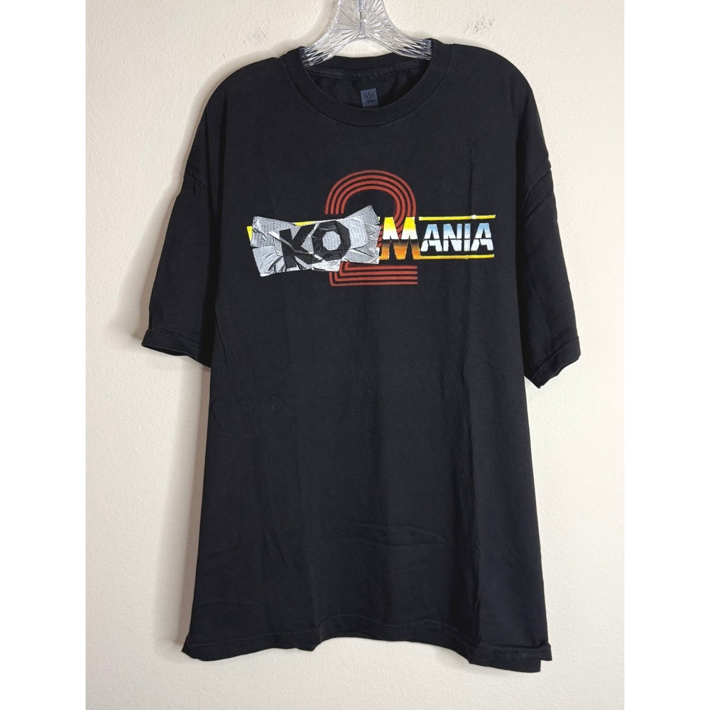 WWE T-Shirt Mens XXL KO-Mania 2 Kevin Owens Graphic Black Short Sleeve Tee